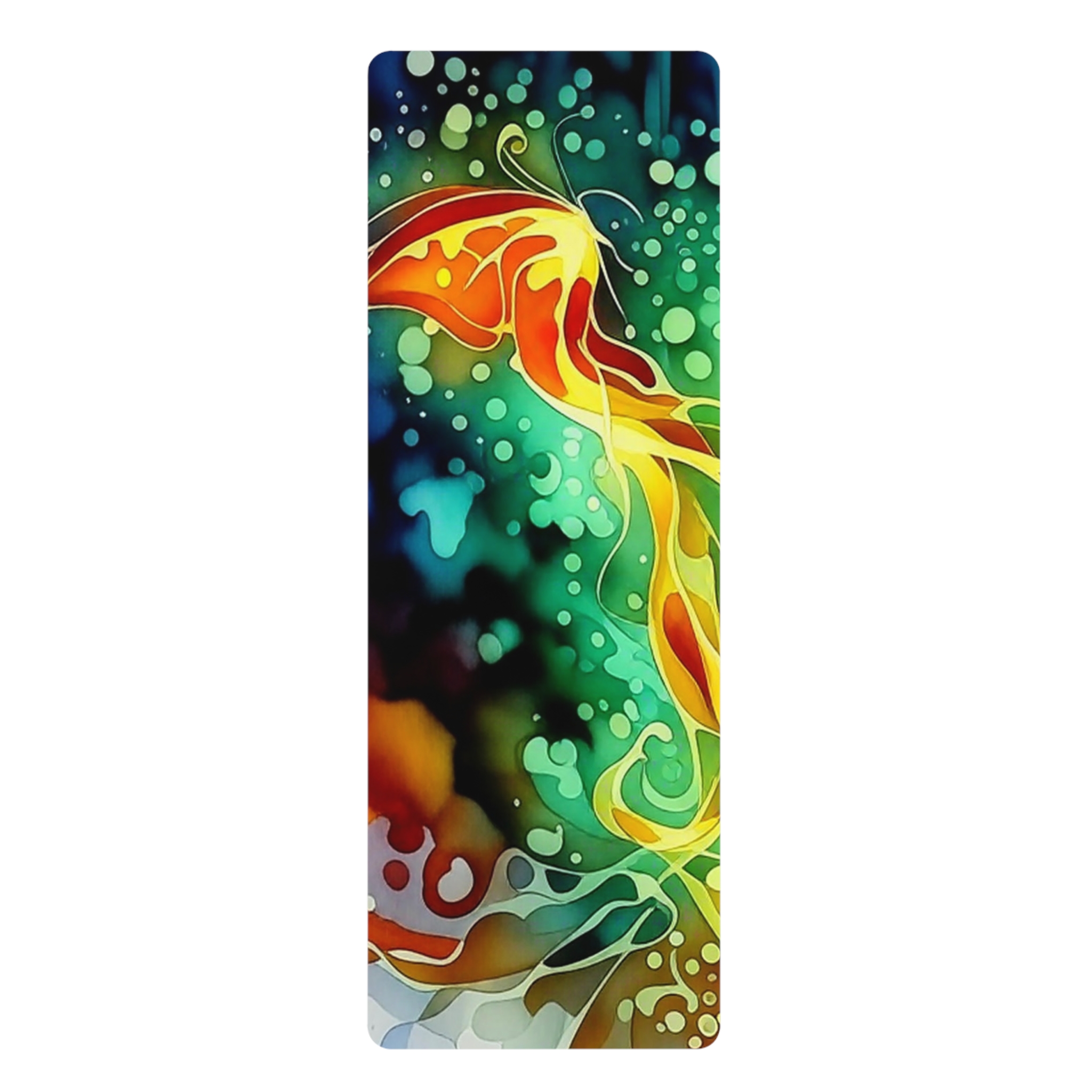 Vibrant Yoga Mat for Meditation and Exercise, Eco-Friendly Non-Slip Rubber Mat, Fitness Gift, Wellness Yoga Accessory