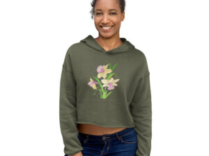 Crop Hoodie w/Sofi's Daffodils